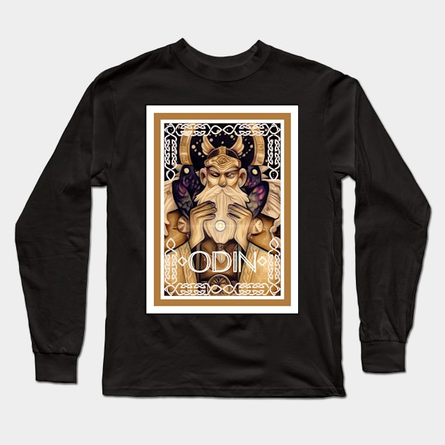 Odin Long Sleeve T-Shirt by SaraGaggiArt